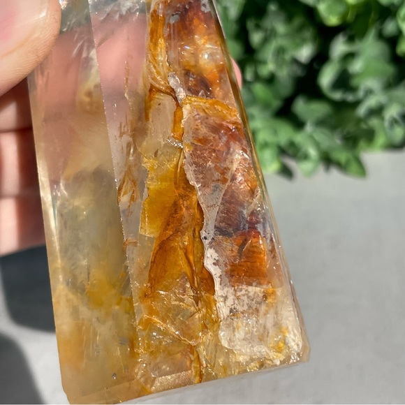 Golden Healer Tower | Yellow Hematoid Quartz - Picture 9 of 17
